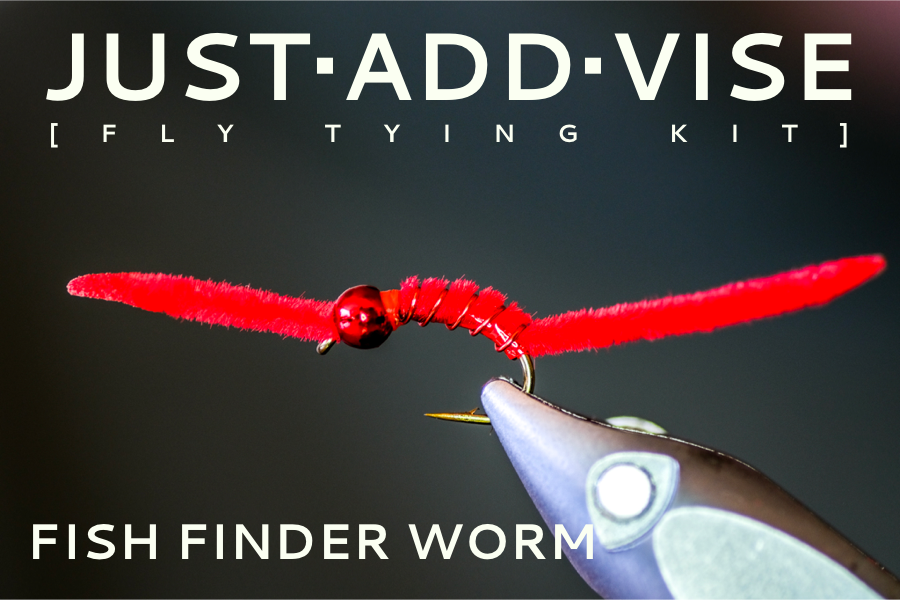 Fish Finder Worm Fly Tying Kit